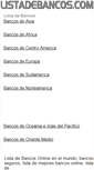 Mobile Screenshot of listadebancos.com